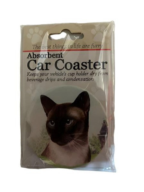 Car Coaster Cat Siamese 232-7