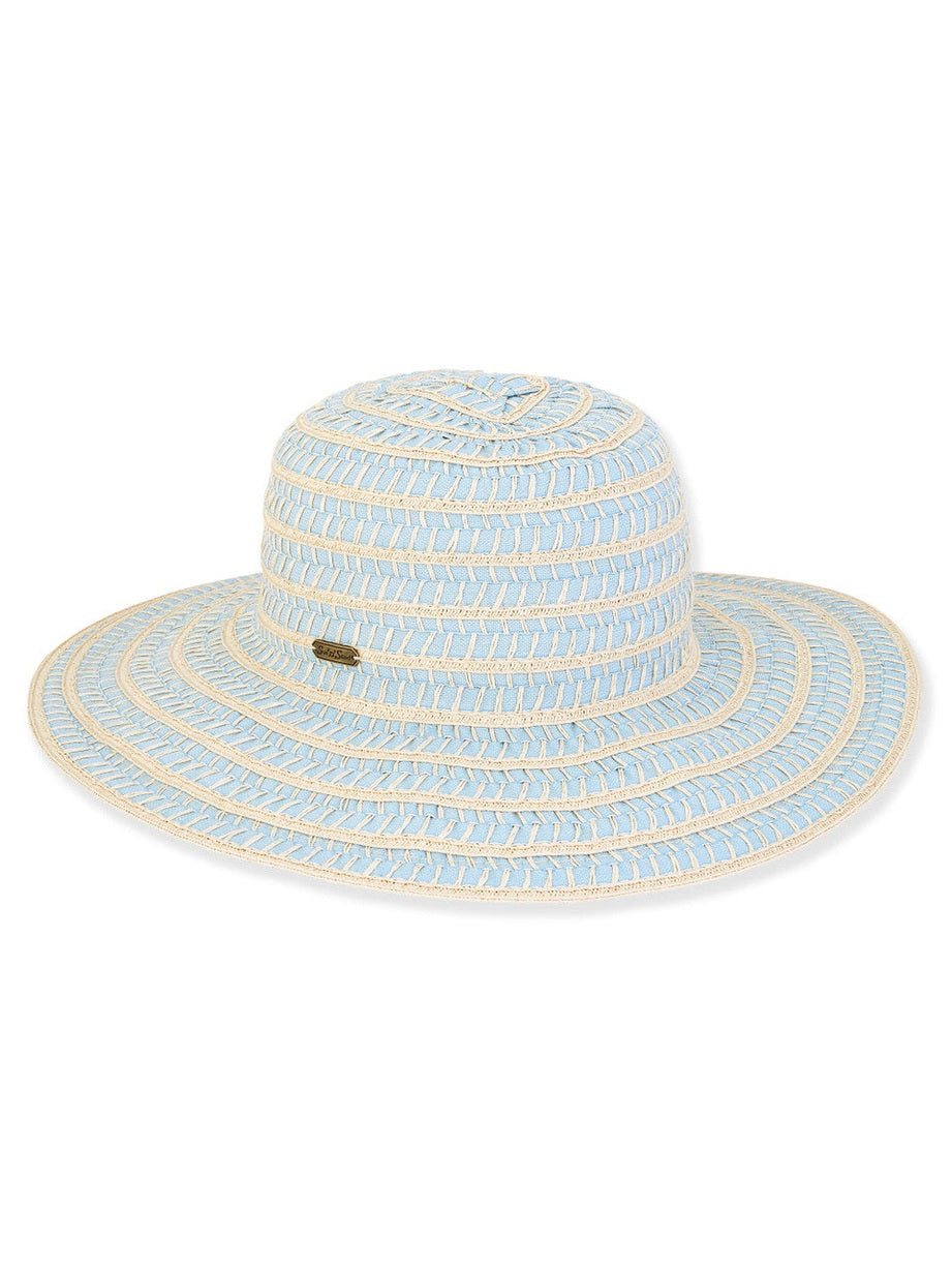 Hat - Natural-Poly Paperstraw-Ribbon-Women's-Hh3117A