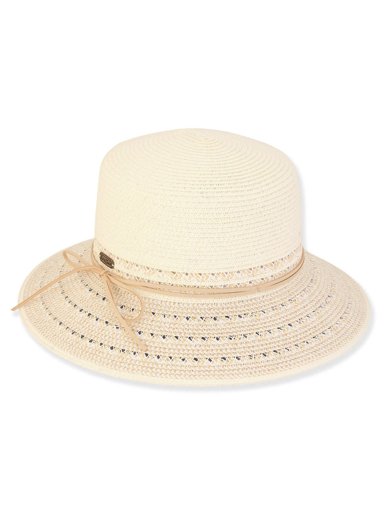 Hat Ivory Morgan Paperbraid Bucket Brim Women's HH3104A