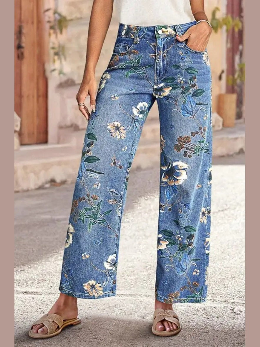 Pants colorful Jean Fabric YK25031