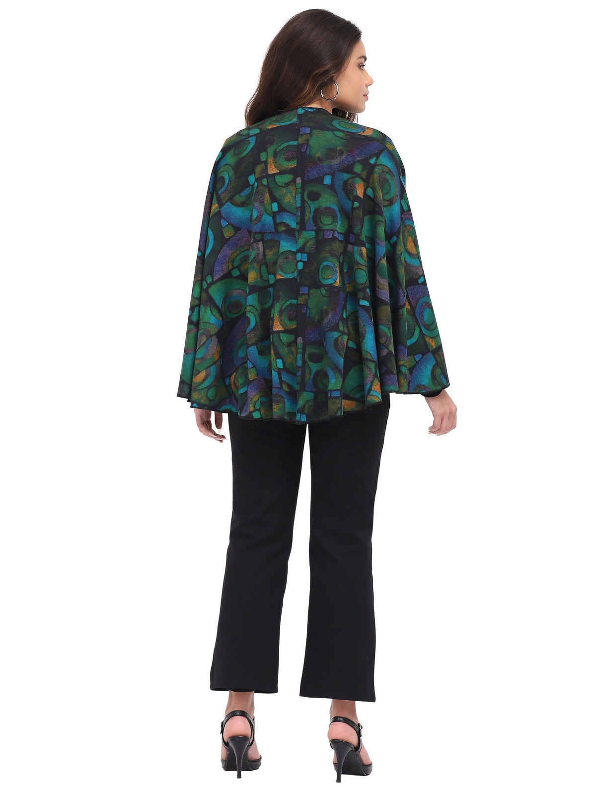 Jacket Wrap Reversible Jacket Black/Green Women's 26W253S