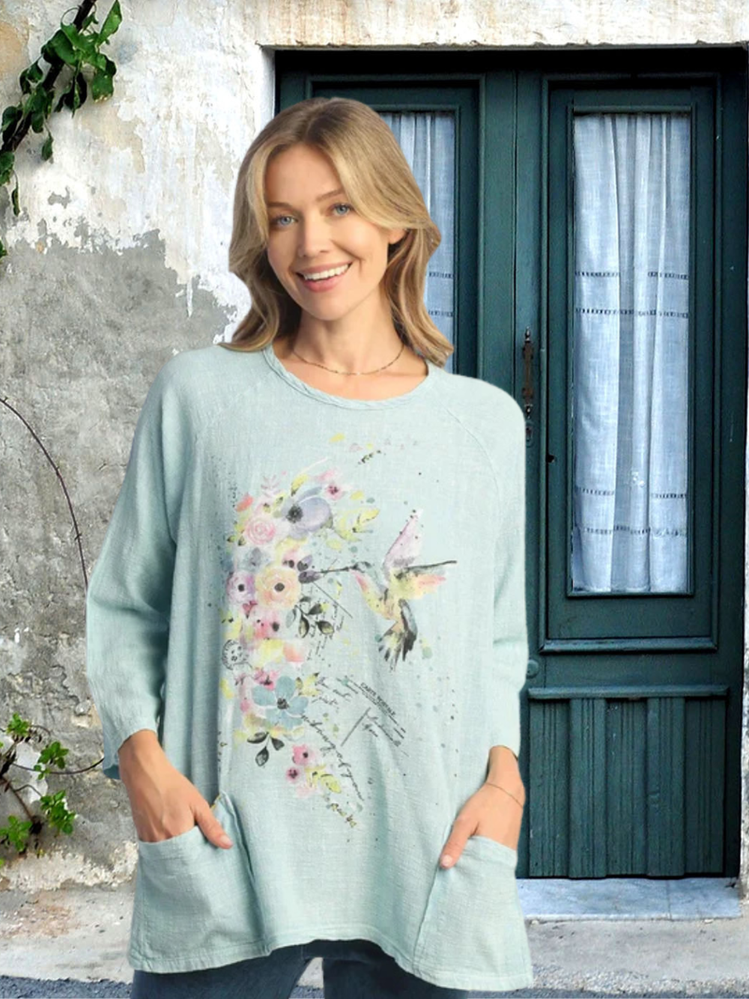 M103-1922 - Women's top - Gauze Tunic Top