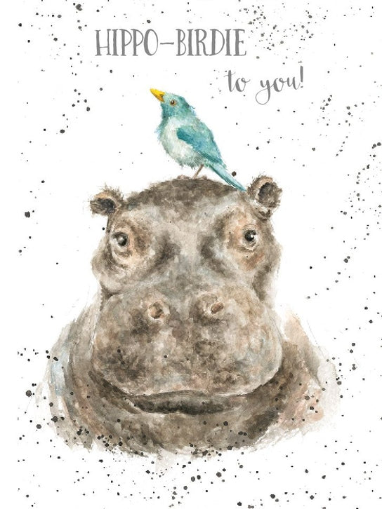 Card - AZ019 - Hippo-Birdie to you!