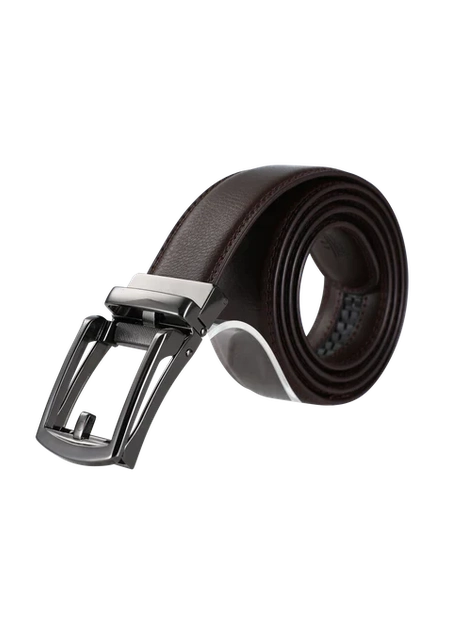 Men's Automatic Leather Ratchet Belt - Black