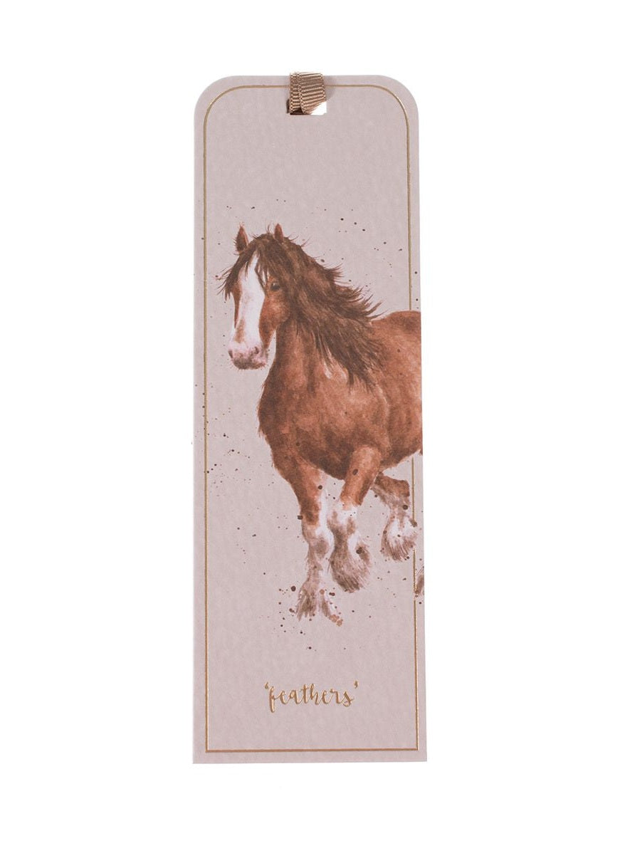 Wrendale Bookmark - Feathers Horse - 020