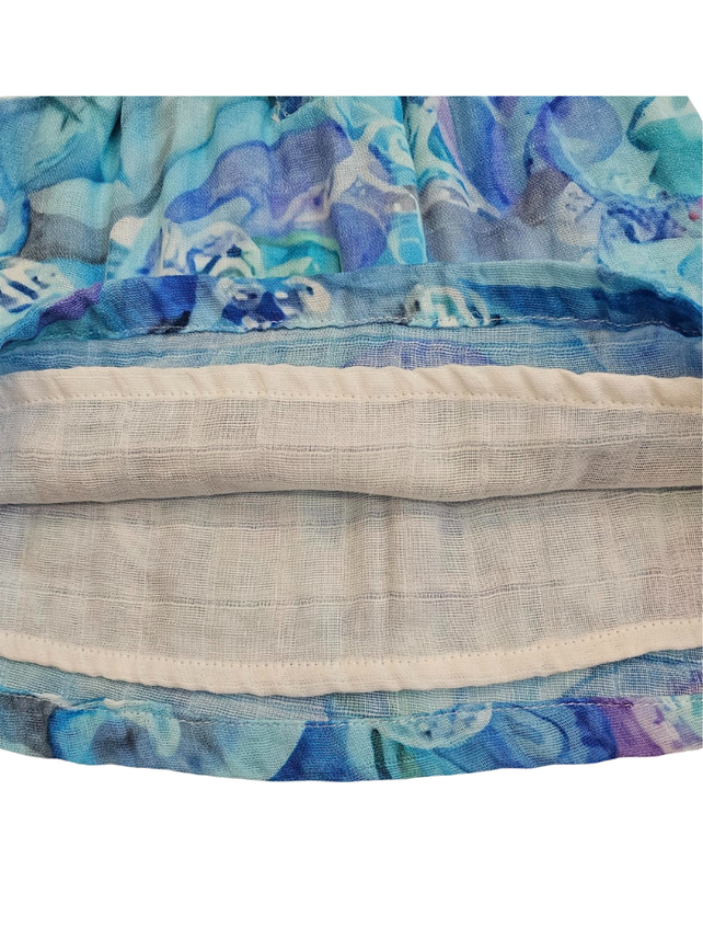 Dress Blue Lagoon - 100 % Gauze / Cotton - Blues, Pinks, Purples - Toddler - BLULAG240