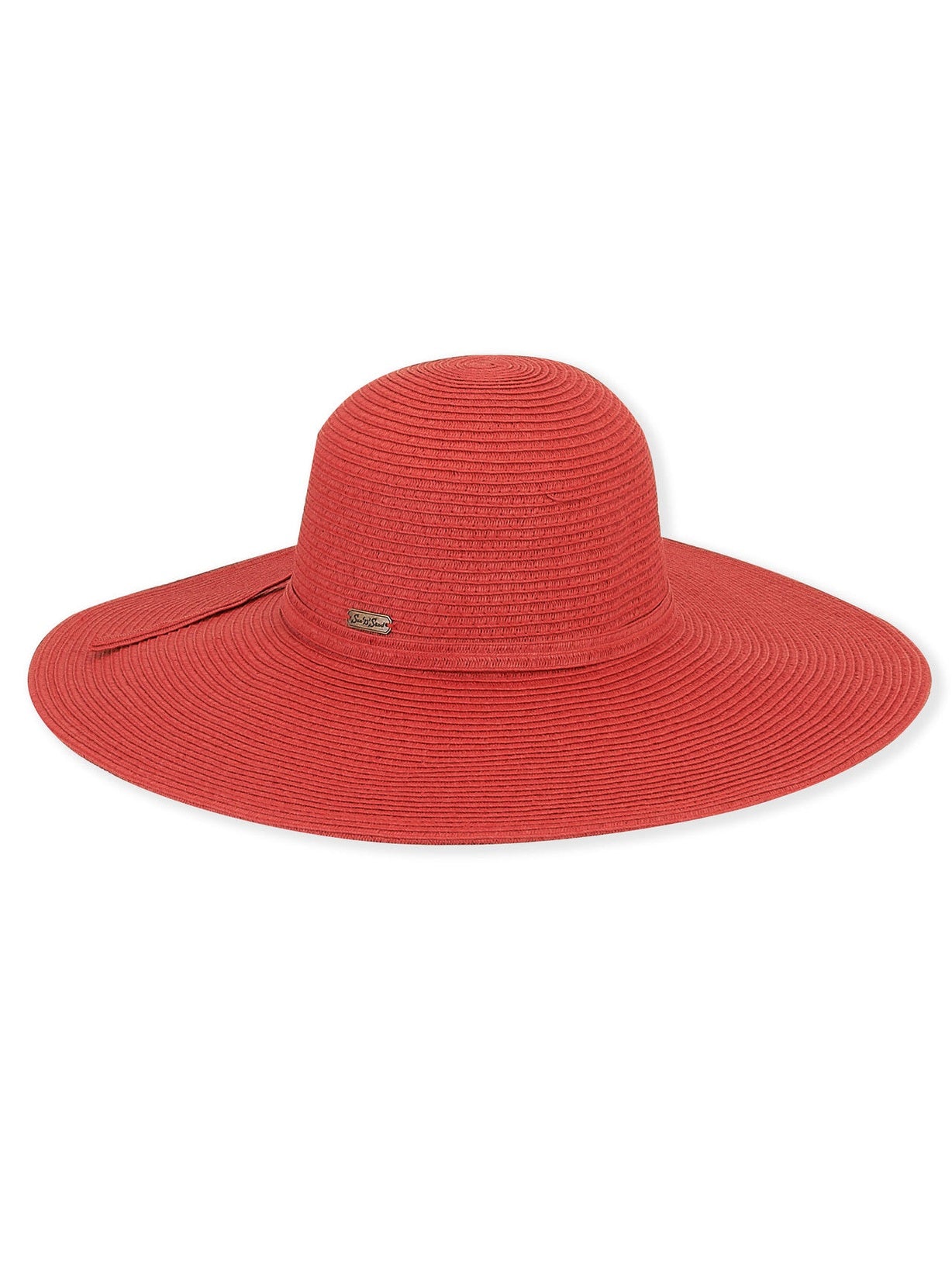 Hat Red Paperbraid Floppy Brim Women's HH1003L