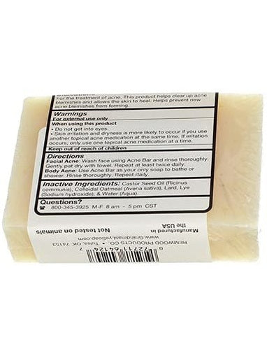 Soap Acne Bar Oily Skin Grandma's 4oz 64124