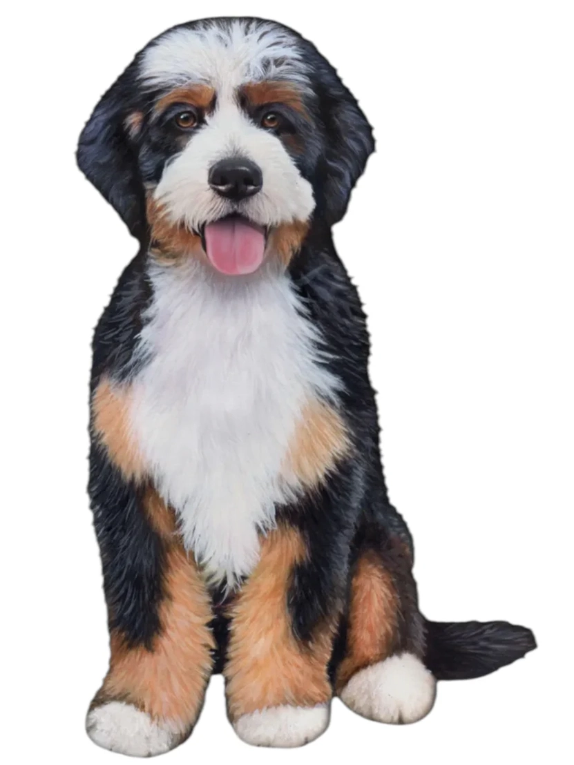 Vinyl Sticker Bernadoodle Dog 788-13