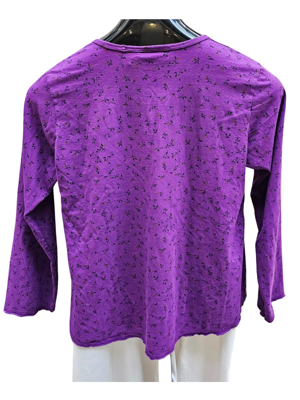 Cardigan / Shirt Violet Flora 5 Button Front Long Sleeve Bv576
