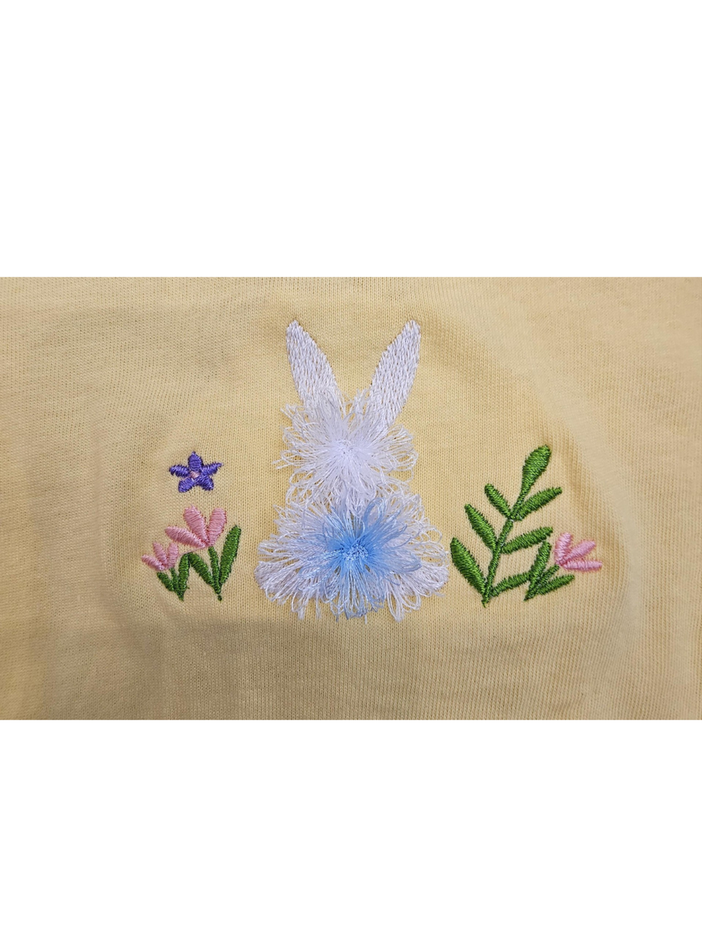T-Shirt Fringe Bunny Yellow Toddler RTTTYB