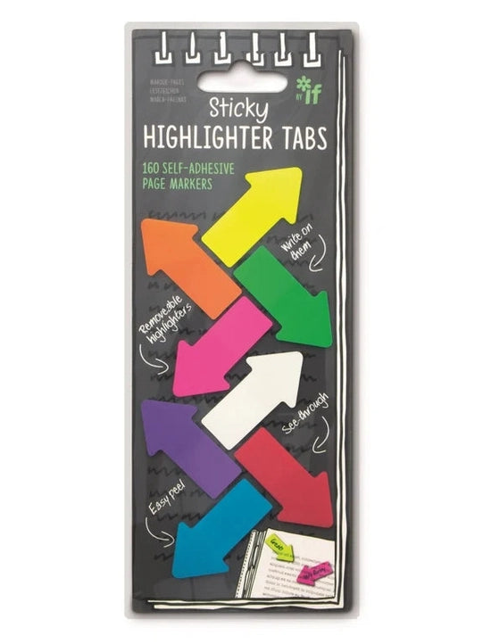 Sticky Tabs Highlighter Pointer/Arrow 160Pc 45701