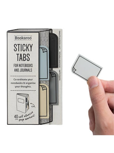 Sticky Tabs Mono 40 Pk Bookaroo 53504