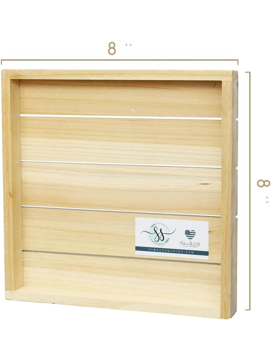 Picture Wooden Bethlehem Nativity 8x8" Pet28588