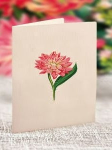 Flower's Boutique Paper Cards Pop Up 6"Mini Dear Dahlia 7409