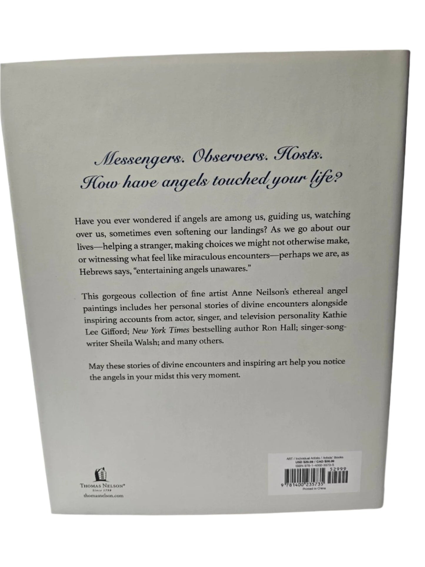 Hardcover Book - Entertaining Angels by Anne Neilson