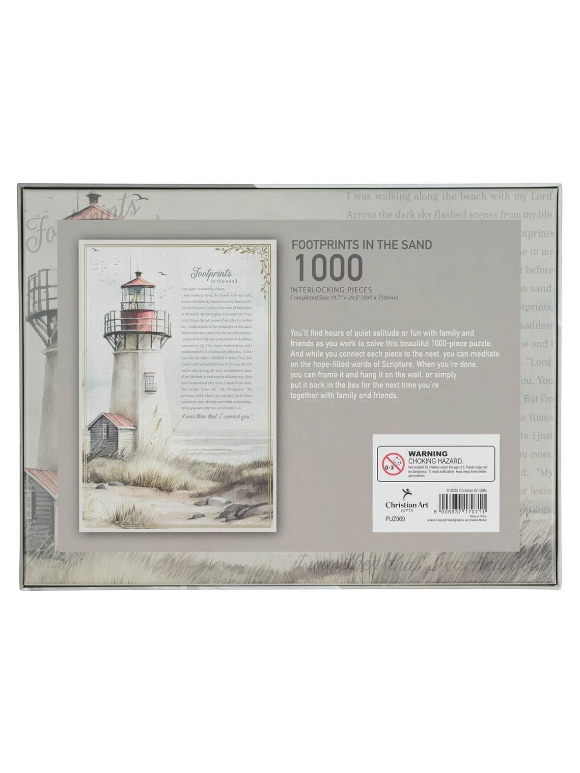 Puzzle Foot Prints In The Sand 1000Pc PUZ069