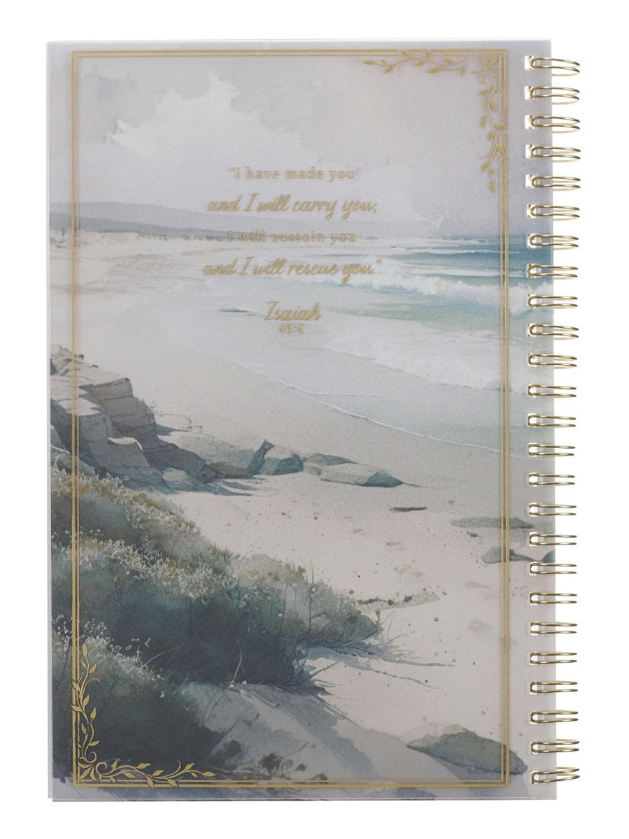 Note Book Footprints In The Sand Spiral Bound NBW018