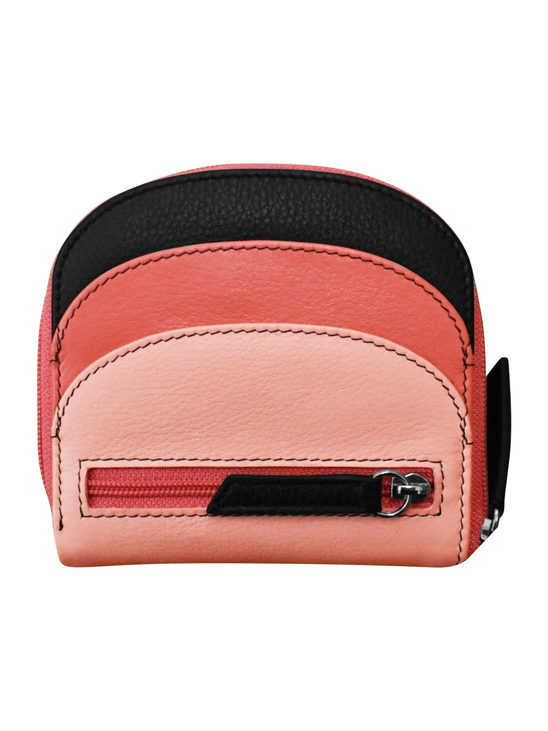 Wallet Small Dome Peach Multi Leather RFID Blocking 6235