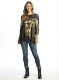 M111-2163 Olive Antigua 1 Pocket Long Sleeve French Terry Women's Top