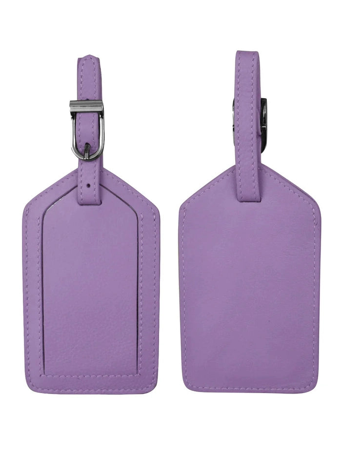 Luggage Tag - Amethyst Leather 6422