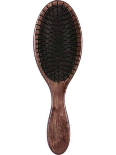 Hair Brush - Oval Dark Wood Men's 66114