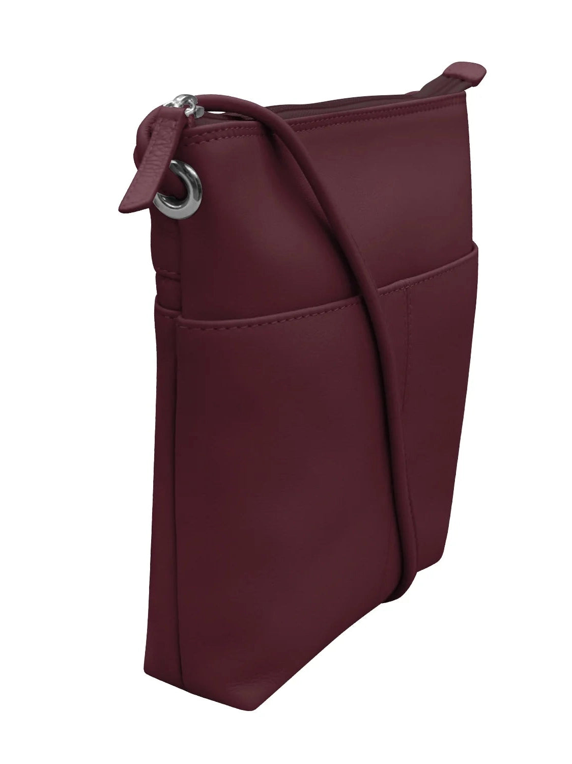 Crossbody Midi Sac Egg Plant Leather 6661 Bag