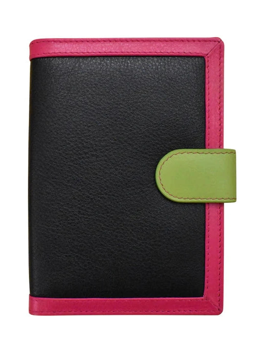 Passport Wallet Black/Brights Leather 6755