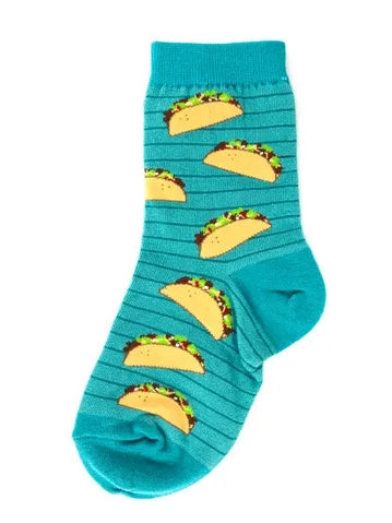 Kid's Socks Two Sizes available Taco Teal 6831