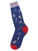 Men's Sock - Barber Shop / Stylist Sock - 6842M