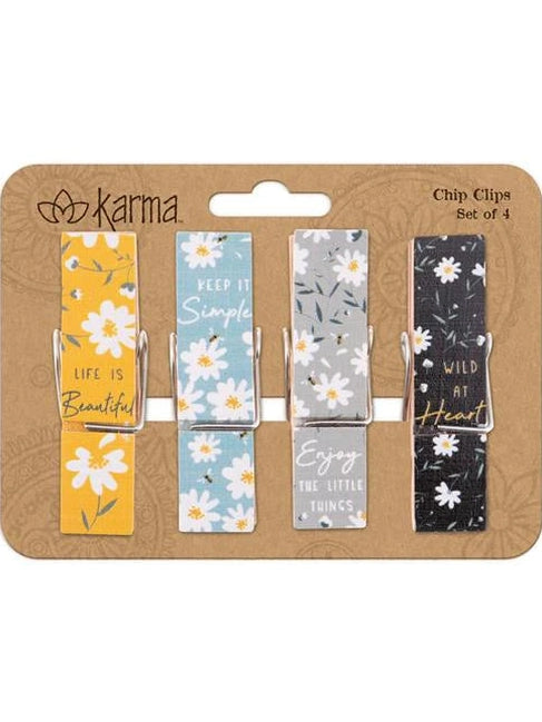 Clips Chip Daisy 4Pc Set ka2025-96