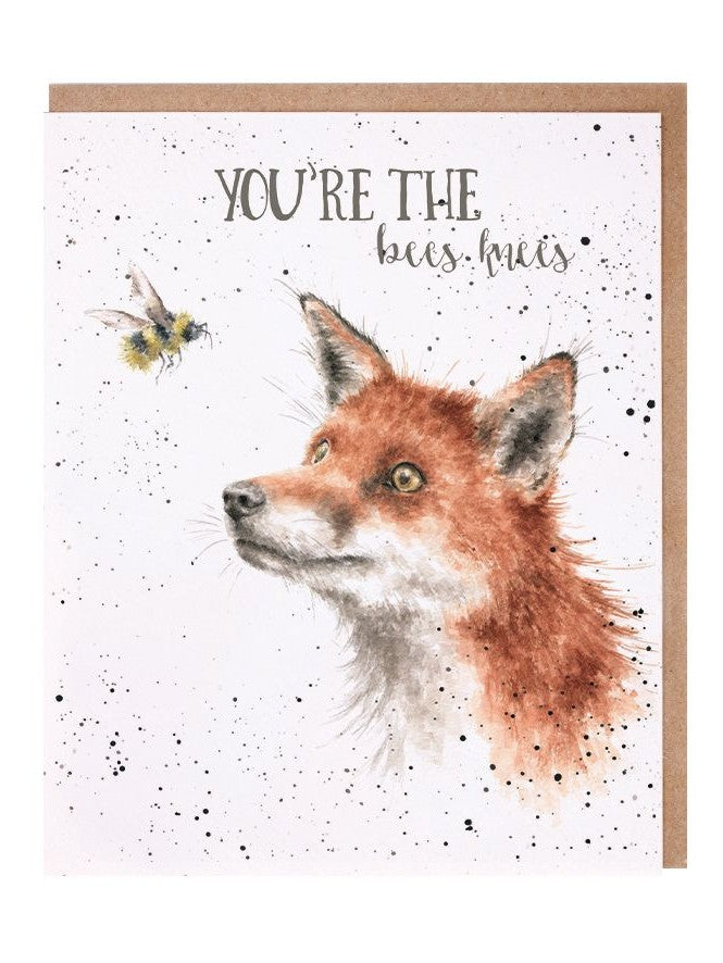 Card - AOC042 You're the Bees Knees - Fox & Bee -
