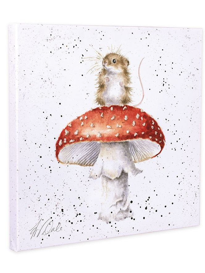 Wrendale Canvas Art CS188 Mouse Mushroom