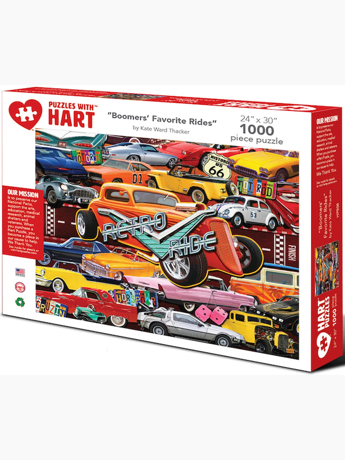 Hart-Puzzle Boomer's Favorite Ride 1000Pc 24 x 30" Hp508