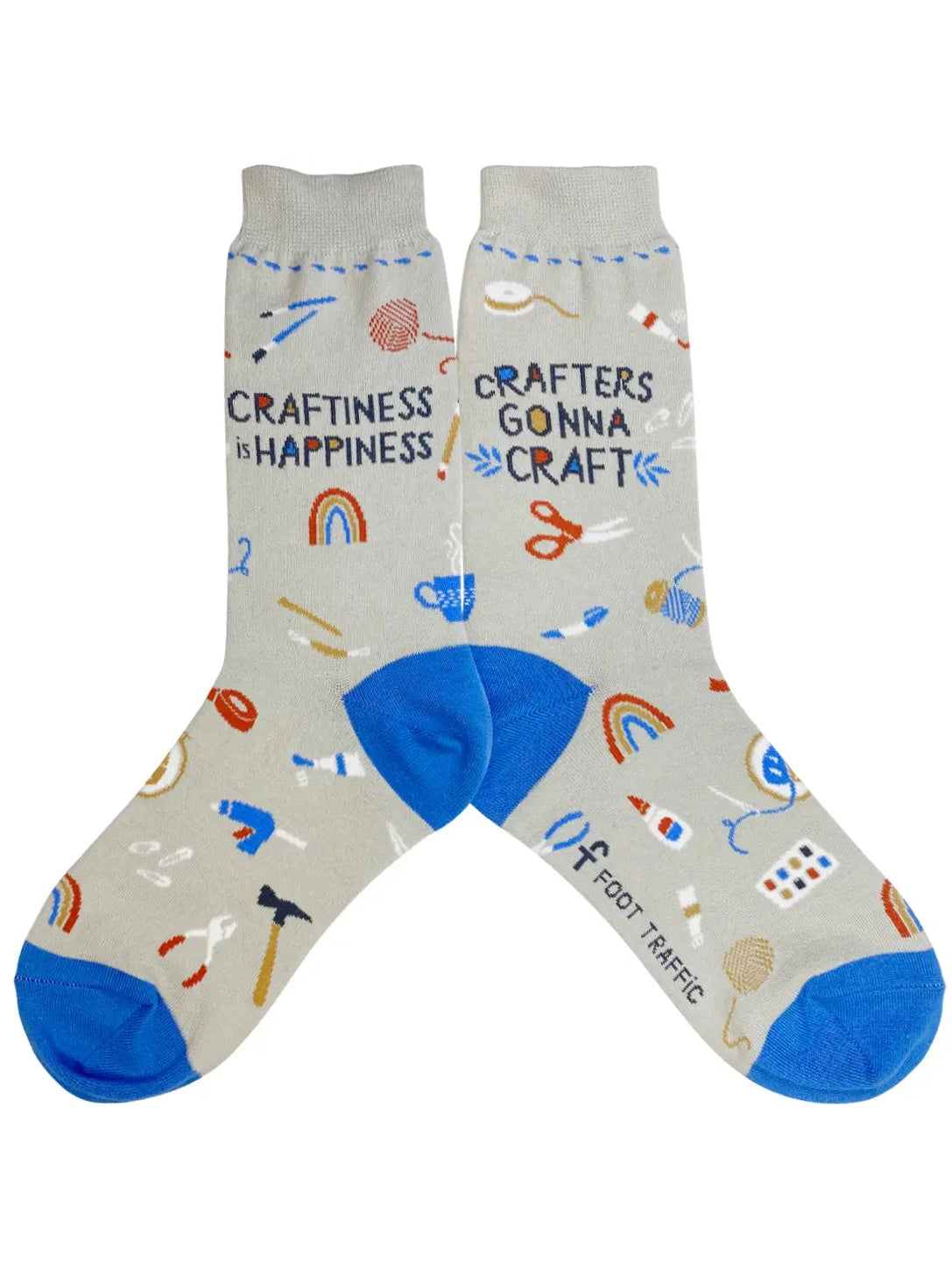 Women's Sock Craft's Beige/Blue 7085