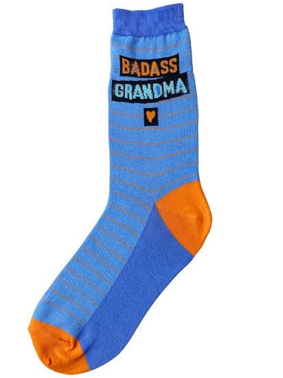 Women's Sock Grandma Blue/Orange 7106