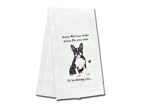 Kitchen Towel-Boston Terrier-Every Bite You Take-711-76 