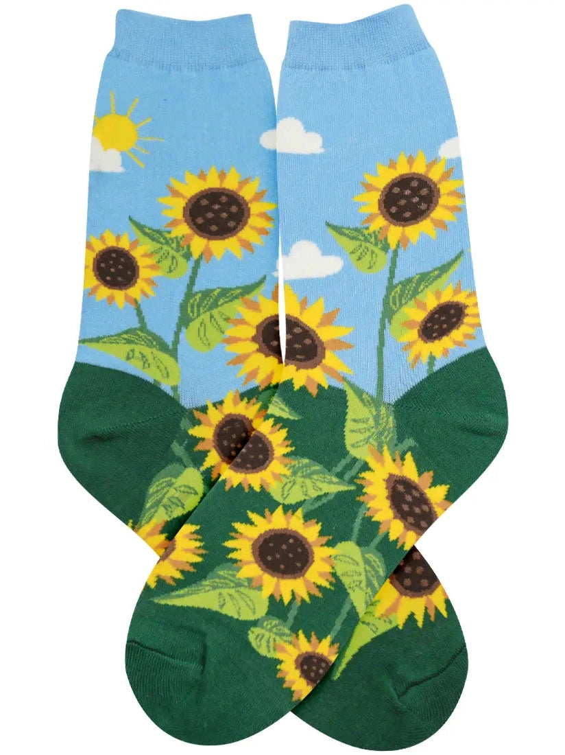 Women's Sock - Sun Flowers - 7125