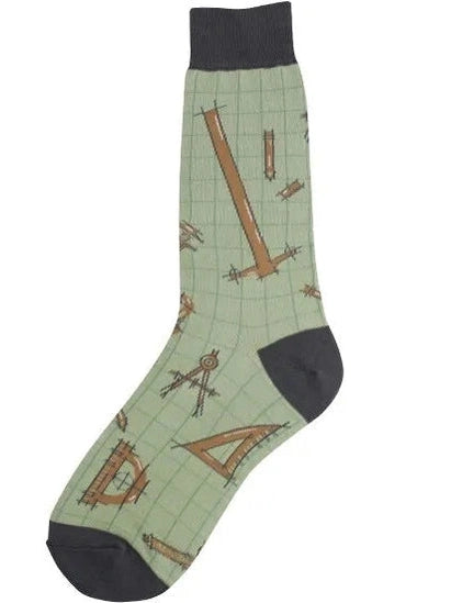 Men's Sock Architect Green 7165M