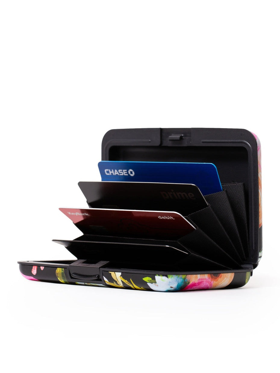 Armored Wallet Frida Purple Flowers 71669