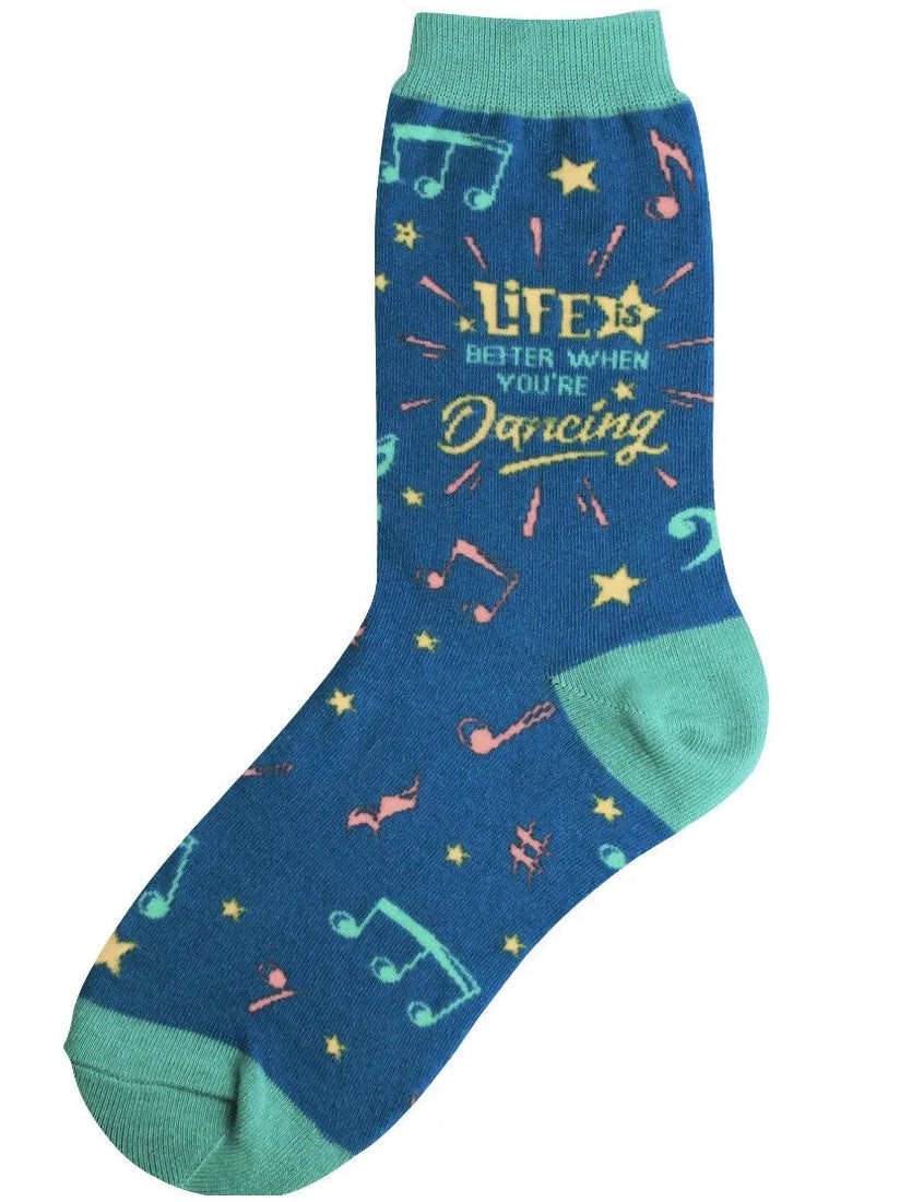 Women's Sock Dance Life Blue 7173