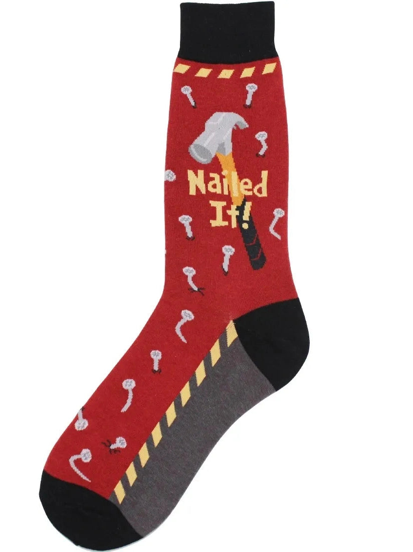 Men's Sock Nailed It Rust 7181M