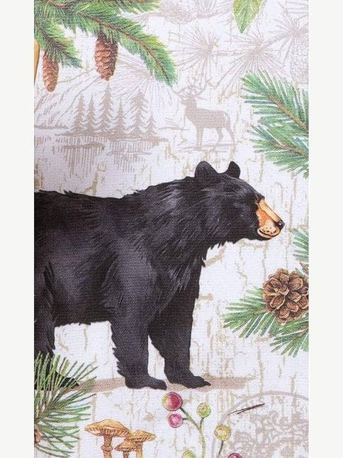 Tea Towel Pine Cone Bear Dual Purpose Terry R4330