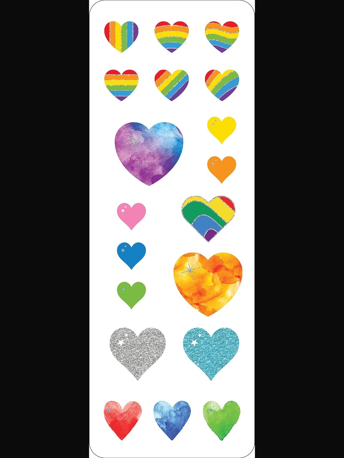 Sticker Set Hearts 120pc 340702