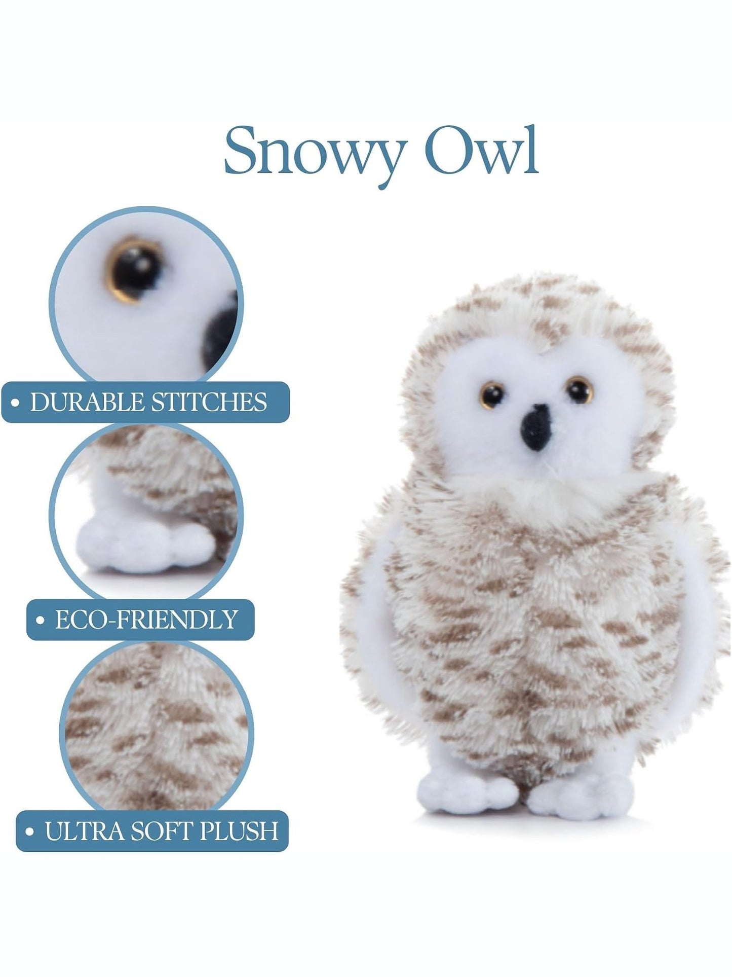 Wild Onez Snowy Owl 9" 421118