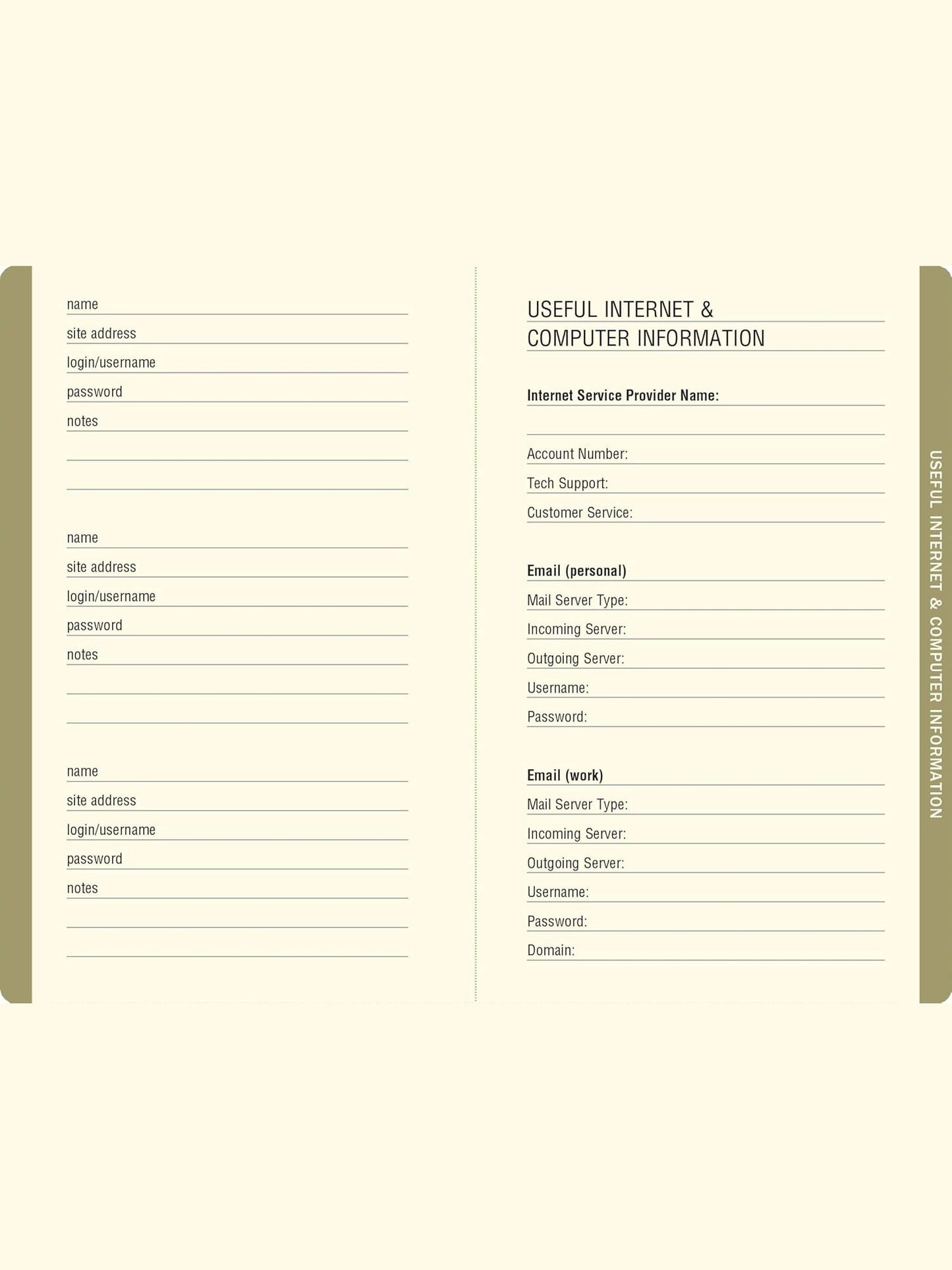 Address Book Midnight Floral Log Book 4" x 5" 34848