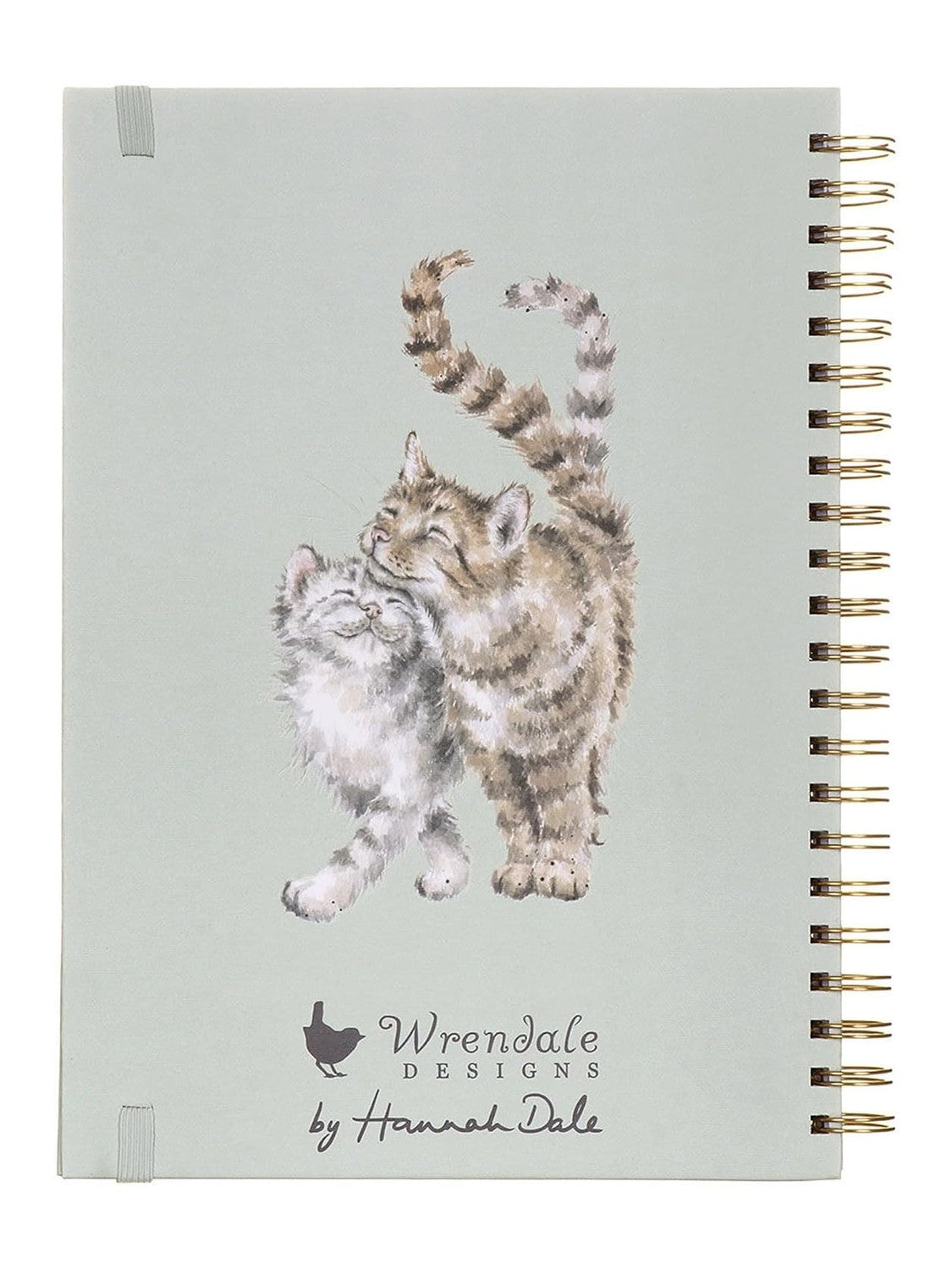 Spiral Notebook Cat Whiskers And Wild Flowers Green Lhb015