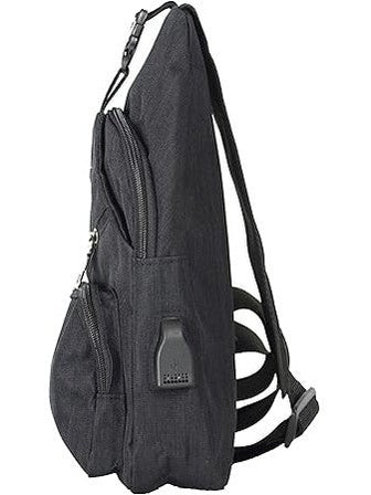 Daypack Nupouch Antitheft Usb Charging Connector Large Black 2868 Bag