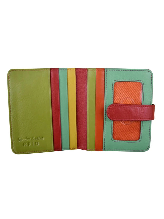 Wallet Small Bifold Citrus Leather RFID Blocking 7301