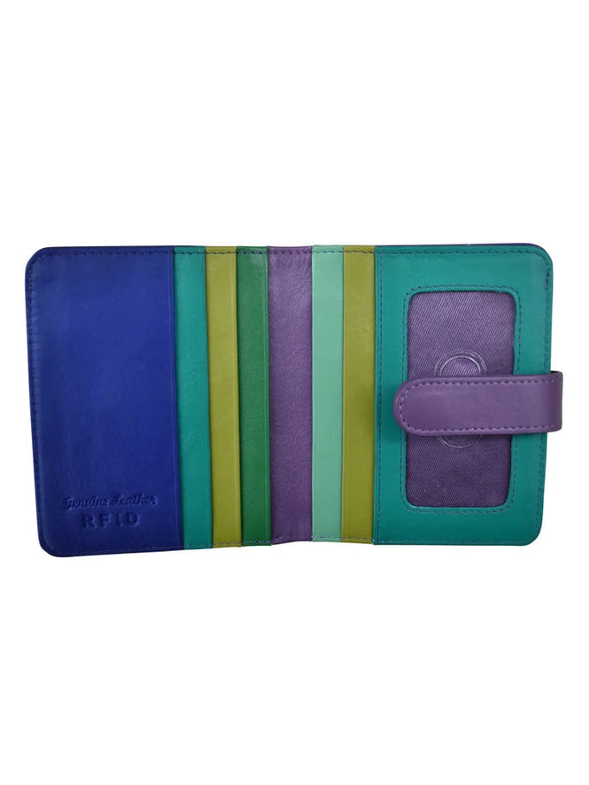 Wallet Small Bifold Cool Tropics Leather RFID Blocking 7301